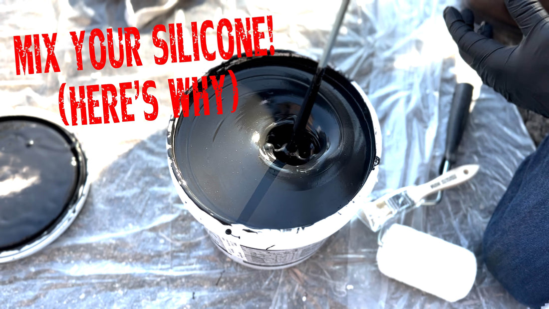 Why Mixing Silicone Roof Coating Matters (And How to Do It Right)